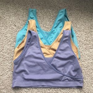 Caramel Cantina Carnival Nursing Bras Sleep Loungewear Size Medium Bundle 3 Pack